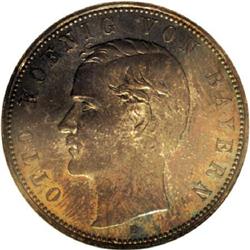 Germany Bavaria. Otto 5 Mark 1908D, KM512, Proof