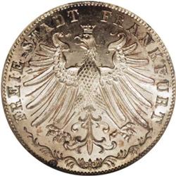Germany Frankfurt - Free City. 2 Gulden 1845,