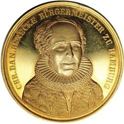 Germany Hamburg - Free City. Medallic gold 10