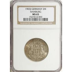 Germany Hamburg - Free City. 2 Mark 1903J,