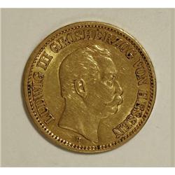 Germany Hesse-Darmstadt. Ludwig III gold 20 Mark
