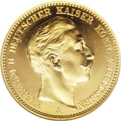 Germany Prussia. Wilhelm II gold Proof 20 Marks