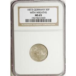 Germany Empire. 50 Pfennig 1877-J, KM-8,