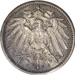 Germany: Empire Mark 1903J, KM14, choice toned U
