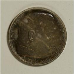 Germany Third Reich. 5 Reichsmark 1937-A, KM-94,