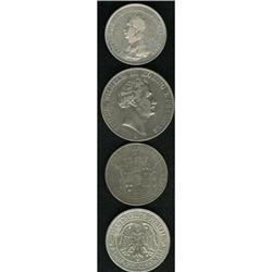 German Lots Four big silver coins: Prussia