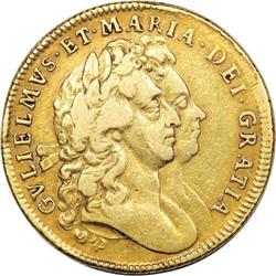 Great Britain William & Mary 2-Guineas 1694/3,