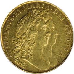 Great Britain William & Mary 5-Guineas 1691,