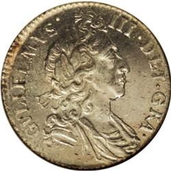 Great Britain William III Sixpence 1697, S-3538,