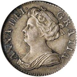 Great Britain Queen Anne Sixpence 1707, S-3619,