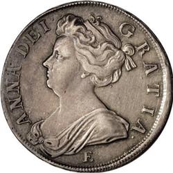 Great Britain Queen Anne Halfcrown 1707-E,