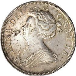 Great Britain Queen Anne Halfcrown 1710, roses &