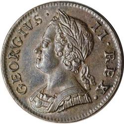 Great Britain George II copper Halfpenny 1751,