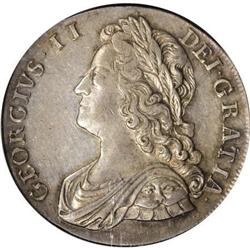Great Britain George II Crown 1735, roses and