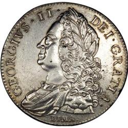 Great Britain George II Crown 1746-LIMA, S-3689,