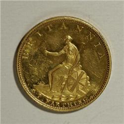 Great Britain George III gilt copper Farthing