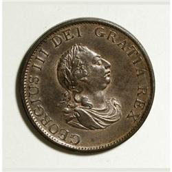 Great Britain George III copper Halfpenny 1799,