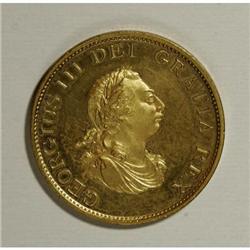 Great Britain George III gilt copper Halfpenny