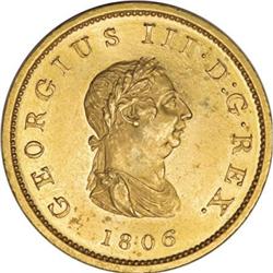 Great Britain George III gilt copper Halfpenny