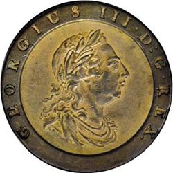 Great Britain George III copper Twopence 1797,