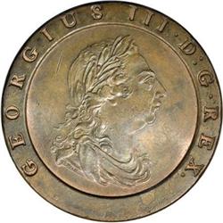 Great Britain George III copper Twopence 1797,