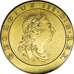 Great Britain George III gilt copper Twopence