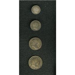Great Britain George III Maundy Set 1786,