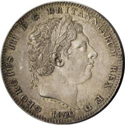Great Britain George III Crown 1820, S-3787, LX