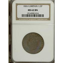 Great Britain George IV copper Halfpenny 1826,
