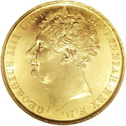 Great Britain George IV 2-Pounds 1823, S-3798,