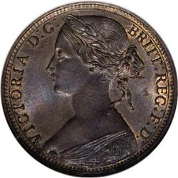 Great Britain: Victoria bronze Penny1862, S-3954