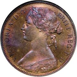 Great Britain Victoria Bun Head bronze Proof