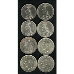 Great Britain Mixed large British silver coins: