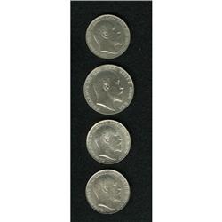 Great Britain Edward VII silver lot: (1) Florin