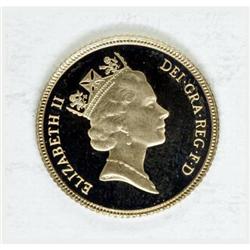 Great Britain Elizabeth II gold Proof set 1987: