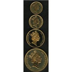 Great Britain Elizabeth II gold Proof set 1985,