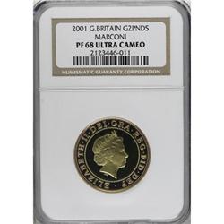 Great Britain Elizabeth II gold Proof £2 2001,