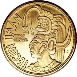 Guatemala Republic Medallic gold "Heroe,"