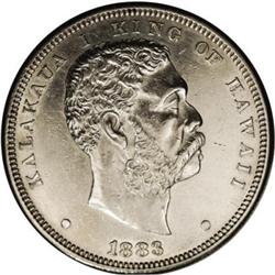 Hawaii Kalakaua Dollar 1883, KM-7, sharply