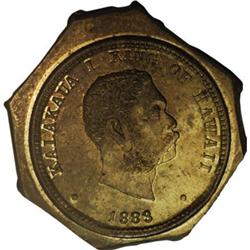 Hawaii Kalakaua Quarter Dollar bronze restrike