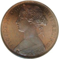Hong Kong Victoria. Pattern 1 Cent 1863, Bust