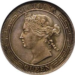 Hong Kong Victoria. Half Dollar 1867,. KM8,