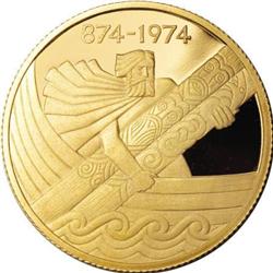 Iceland Gold 10,000 Kronor 1974, KM-22, a