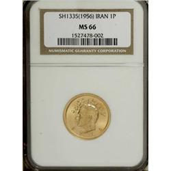 Iran Mohamed Shah gold Pahlavi 1335SH (1956),