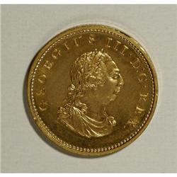 Ireland George III gilt Farthing 1806, S-6622, a