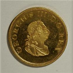 Ireland George III gilt Halfpenny 1805, S-6621,