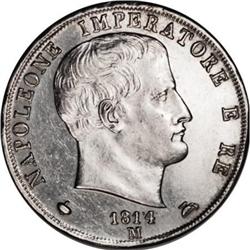 Italy Kingdom of Napoleon. 2 Lira 1814-M, 