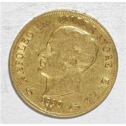 Italy Kingdom of Napoleon. Gold 40 Lira