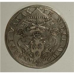 Italy Papal States. Sede Vacante silver Piastra