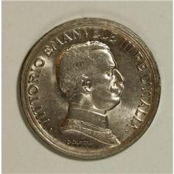 Italy Vittorio Emanuele III silver 2 Lire
